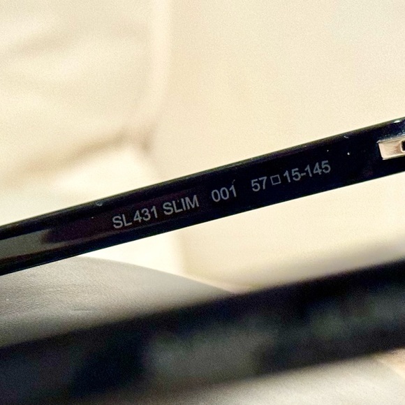 NEW, SAINT LAURENT SL431 SLIM 001 SUNGLASSES, AUTHENTIC - Picture 6 of 12